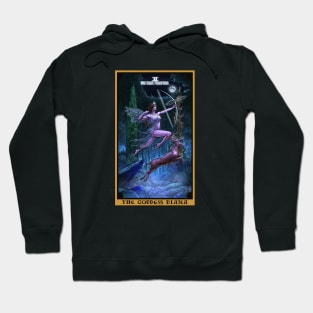 The Goddess Diana The High Priestess Tarot Card Hoodie